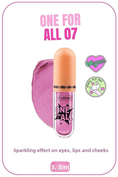 Callista One for All Eyes & Lips & Cheeks Shimmering Liquid Eyeshadow - 07 Pr...