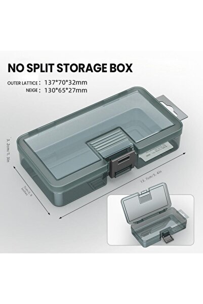 Choice1 Undivided grid 0143 AIRAJ Multifunctional Plastic Tool Box Transparent Thickened High Hardness Press