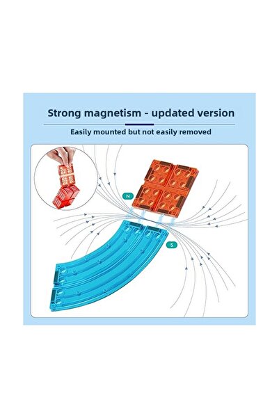 Learning Toys مجموعة مكعبات مغناطيسية للسيارة مكونة من 154 قطعة