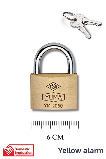 Yuma Long Hook Brass (Stainless Body) Padlock 60 Pieces