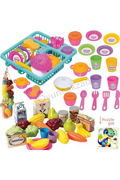 Oyuncakhane نشاط تعليمي للرجال - طبق طبق، وعاء طبق، مجموعة ألعاب فواكه وخضروا...