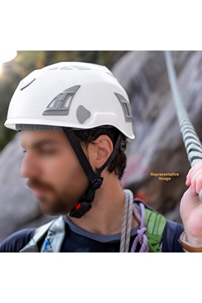 Badem10 Mountaineer Climbing Hard Hat Head Protective Helmet Hat Conform to Ce En12492 Standards 51-62cm Adjustable