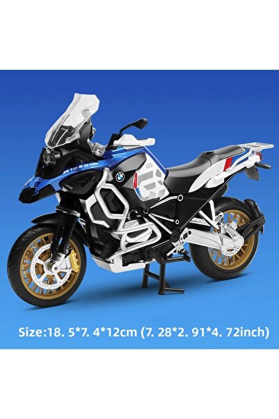 Choice سيارة CCA R1250 GS زرقاء. نموذج سيارة ودراجة نارية مصبوبة بمقياس 1:12،...