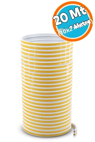 NZB شريط نافذة باب أبيض 10 × 2 = 20 متر - لاصق سلكي، عزل بارد