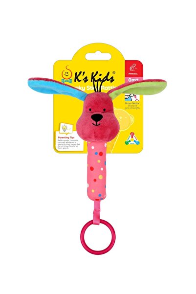 K’s Kids K's Kids Squeaky Stick Rattle- Patrick