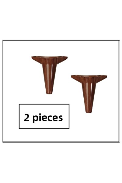 PVCBURADA Picior din nuc asiatic de 15 cm - Unitate TV, subrat, dulap, mobilier, picior de bază (2 buc.)