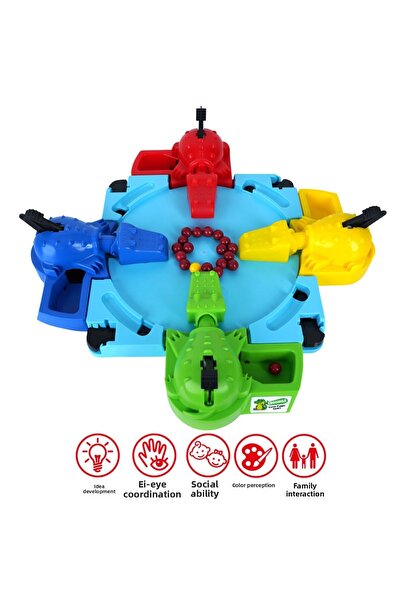 Zenotoys مجموعة Crazy Croco المكونة من 4 قطع - لعبة تجميع، ألعاب عائلية ممتعة...