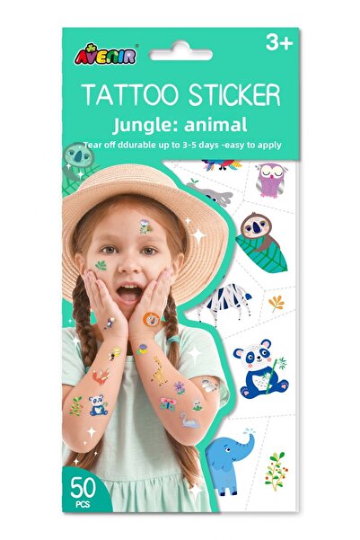 AVENİR Avenir Tatuaje Animale Jungla - Joc Educativ si interactiv pentru copii