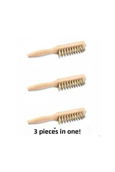 İstanbul E-Hırdavat Wire Brush Casting Surface Barbecue Grill Toaster Cleaner 3 Pieces