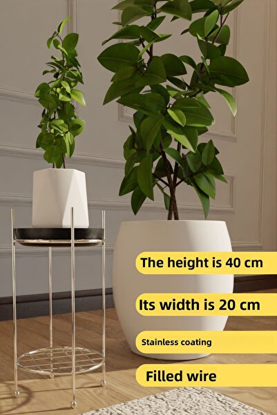 mba decor metal bending art Stainless Silver Metal Flower Pot - Stylish Desig...