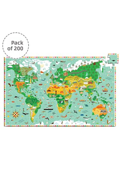 djeco لغز كلاسيكي حول العالم 200 قطعة