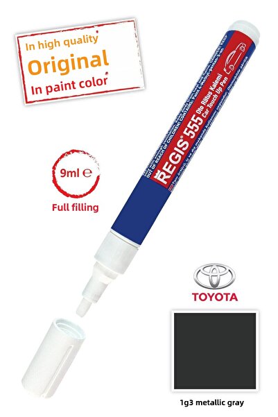 Kementaş Toyota 1g3 Metallic Gray Scratch Remover Auto R.pen Auto Full Cover Retouching Pens