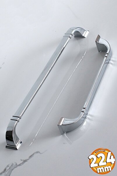 Badem10 Roma PREMIUM 224 mm хромирана метална дръжка за шкаф с чекмедже