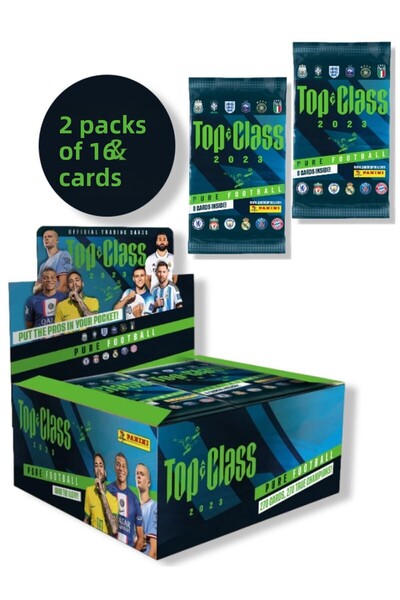 TOYFEST Panini Fifa Top Class 2023 Football Player Cards - 2 Pack (16 Cards)