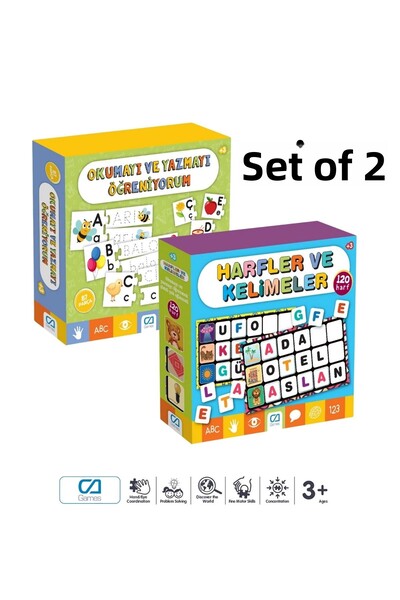 CA Games (Set of 2) Letters and Words - Reading and Writing Visual Educationa...