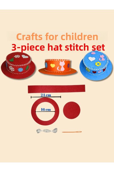 Miniminnak kids مينميناك ®   مجموعة نمو الطفل - مجموعة خياطة القبعة المكونة م...