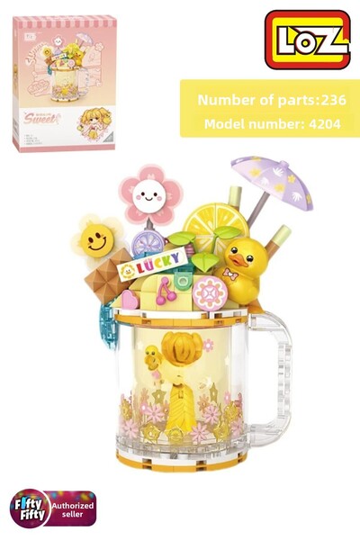 Vagonlife Loz Creative Series Duck Figured Cup Model 236 Piece Toy Building Set Fflz-4204