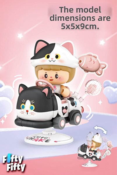 Vagonlife Loz Creative Series Swinging Black and White Cat Model 190 Piece Toy Building Set Fflz-4303