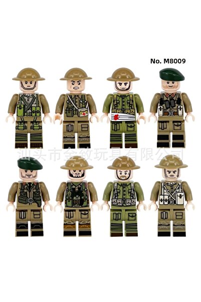 marimari 8 قطع الشكل 2. مكعبات بناء الجنود المحاربين في العالم