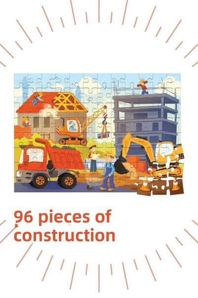 Bonkido 3 Piece Puzzle Set - 80, 80 and 96 Piece Puzzle 4+years