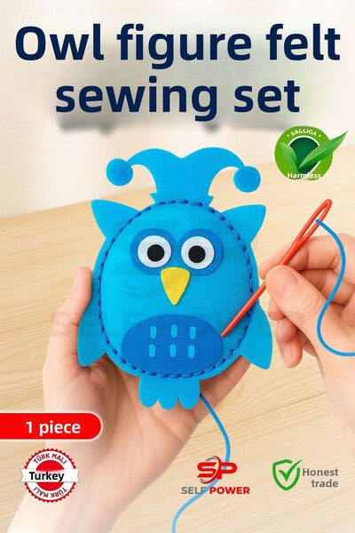 Self Power DIY Felt Sewing Crafts for Kids Owl Educational Toy for Children 3...