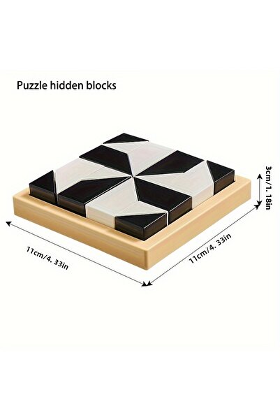 Choice لعبة الألغاز المخفية M WHITE 120 مستوى: 3 سنوات فما فوق، مصنوعة من مادة ABS، تعزز المنطق والاستدلال المكاني،