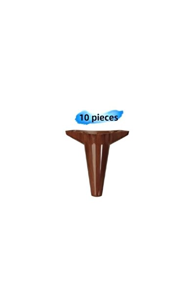 Generic Brand (10 قطع) أرجل بلاستيكية من خشب الجوز مقاس 15 سم - وحدة تلفزيون،...