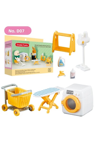 Choice D07 1:12 أثاث مصغر غابة عائلية مطبخ لعبة طاولة طعام إكسسوارات بيت الدم...