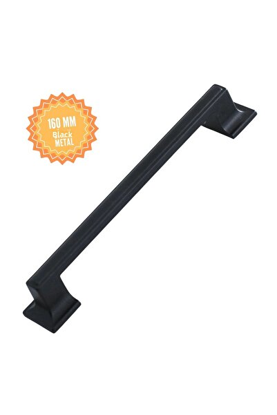 KOÇSAN مقبض جاما أسود 160 مم، مقبض درج لخزانة أثاث المطبخ الريفي الفاخر