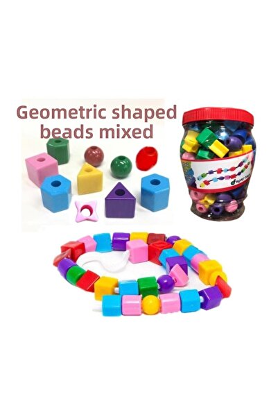 RoseRoi الأشكال الهندسية سلسلة الخرز التنسيق لعبة الإدراك اللوني 120 قطعة