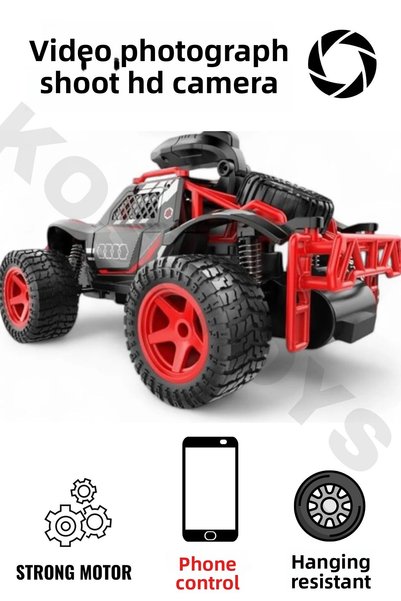 kosetoys Remote Control Car Camera Phone Control Photography Video Recording 2.4Ghz 4X2