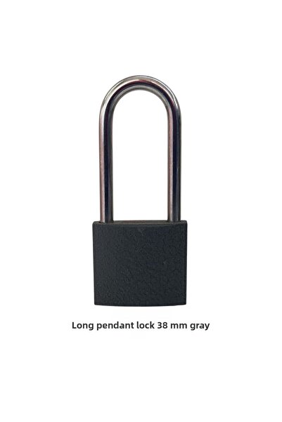 Adilon قفل ASMA بخطاف طويل 38 ملم باللون الرمادي