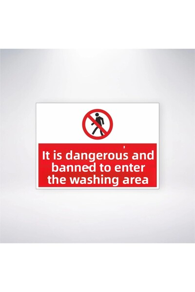 Reysa Tasarım من الخطر وممنوع الدخول إلى منطقة التدمير ملصق 20 × 28 سم