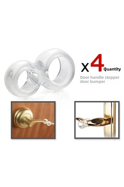 Xnews Opritor pentru mânerul ușii - Bara de protecție pentru ușă - 4 buc