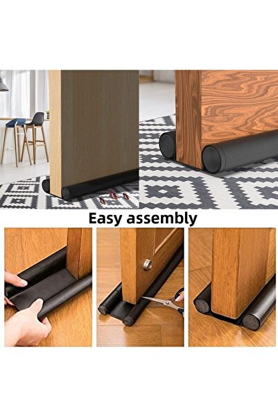 MC CENTER Under Door Skirting Wind Dust Cold Prevention Sponge Wick Door Mat 2 (Two) Pieces