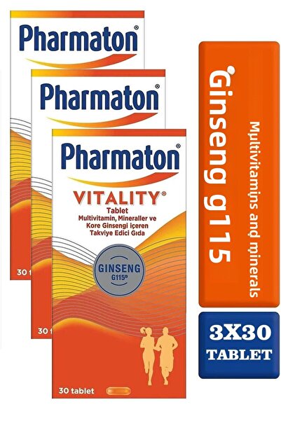 Pharmaton Vitality 30 Tablets - Pack of 3