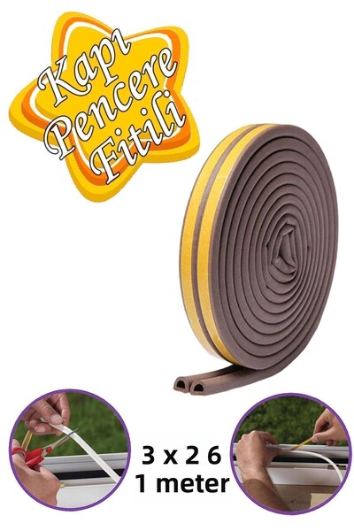 GLASWEN 3x2=6 metri bandă adezivă pentru uși și ferestre, bandă adezivă pentr...