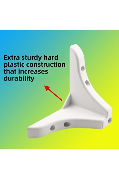 Badem10 Set of 20 Rose Armchair Furniture Sofa Sofa Tv Unit Upgrade Support Leg 9.5 cm White Legs