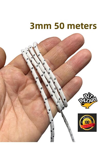 GERMANY 3mm 50 Meters Silk Rope , Iskota Rope , Swing Rope , Binding Rope - Hammock Rope