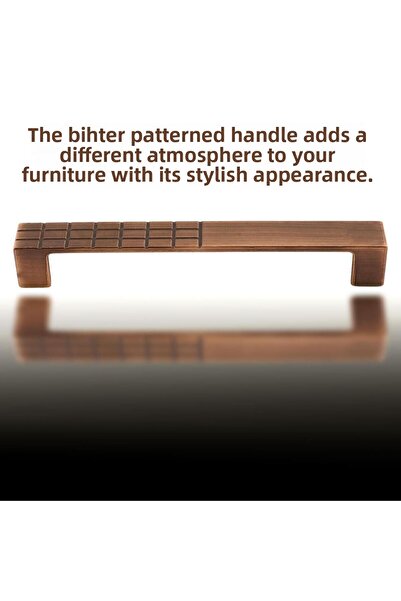 Badem10 Метални дръжки за кухненски шкафове Bihter Metal 128 мм - антични медни