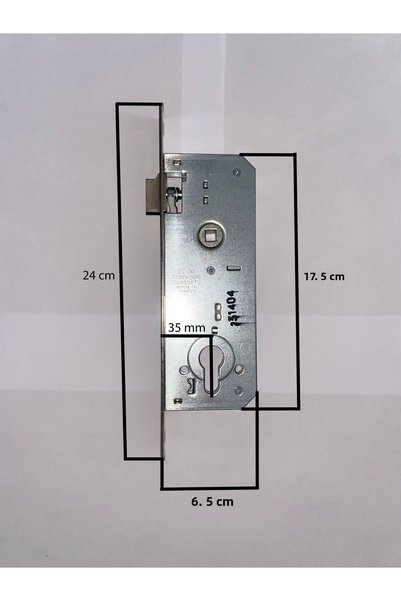 KALE Lock 152r Cylinder Recessed Door Lock 35 Mm (WITHOUT BARELESS)