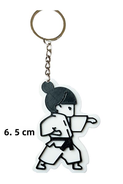 hakuof Taekwondo Karate Judo Girl Keychain Keychain
