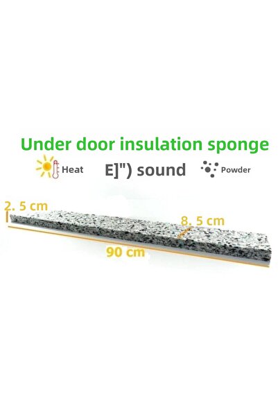 Sürbisa 2 броя лепяща гъба за термоизолация на долната част на вратата, гъба за праг