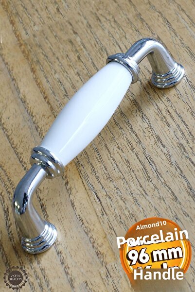 Badem10 Rose Porțelan Alb 96 mm Mobilier - Sertar și dulap
