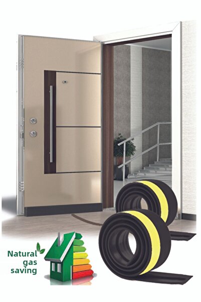 UYDEE 2 bucăți negru anti-vânt sub ușă - compatibil cu toate ușile, burete de...