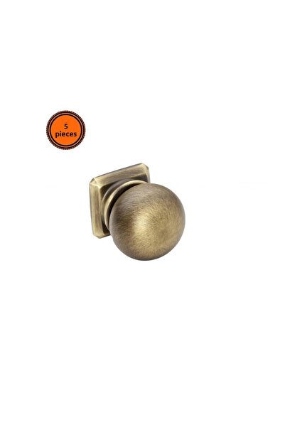 Generic Brand 5 Pieces Borns AL-243 Furniture Handle Single Screw Button Olif...
