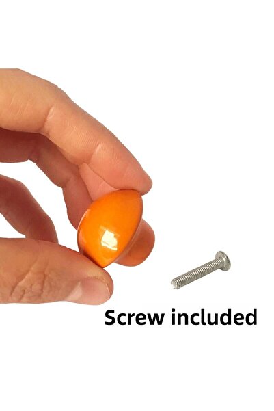 GLASWEN 15 τεμ. Πορτοκαλί λαβή με κουμπιά από φελλό Παιδικά έπιπλα για μωρά Συρτάρι Ντουλάπα Κάλυμμα Λαβή Μεταλλική λαβή Αξεσουάρ