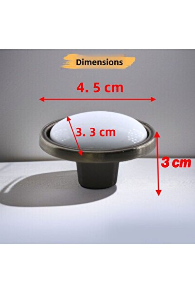 Badem10 Μανιτάρια Πορσελάνη Αντίκα Νικέλιο Έπιπλα Συρτάρι Κουζίνας Ντουλάπα Ντουλάπα Λαβή Μεταλλικές λαβές