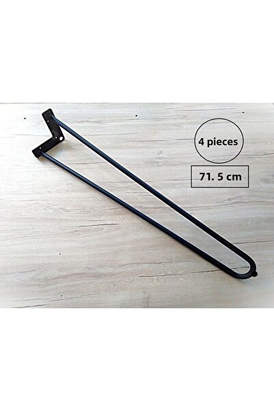 DEMONTEPARK 4 bucăți-71,5 cm picior metalic pentru ac de păr, picior de masă,...