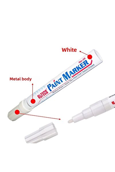 NZB Marking Marking Pen Marker Permanent Marker Marker White Pen Metal Plastic Glass Wood Wool